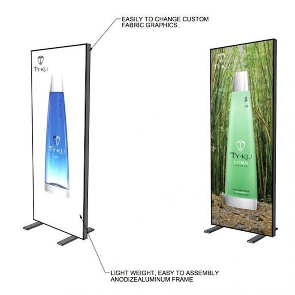 EXPO FRAMES 800 x 2000mm Flag Signs NZ Teardrop Flag Banners