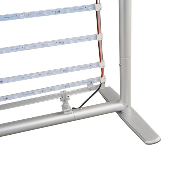 Illuminated Tube Banner Stand 800x2280mm - Image 3
